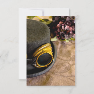 Chapéu Superior de Punk a Vapor com Óculos