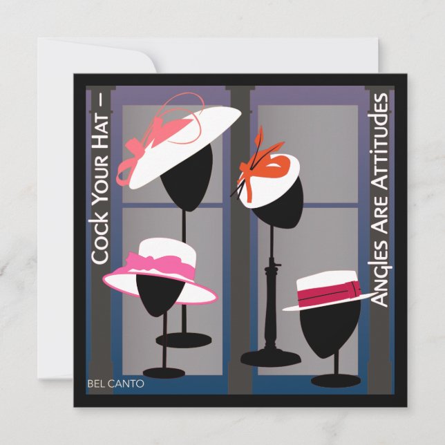 Chapéus com Atitudes Convite (Frente)