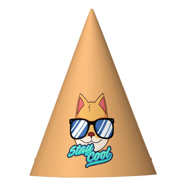 CHAPÉUS DE ANIVERSÁRIO DE GATO LEGAL (Frente)