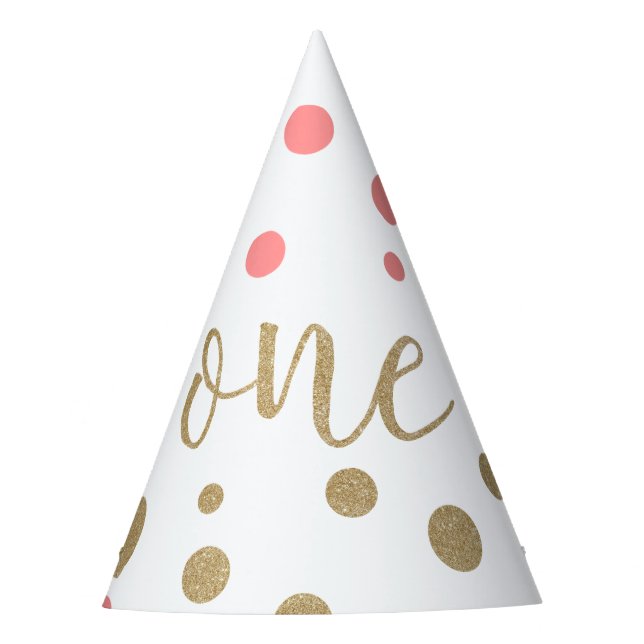 Chapéus de Aniversário de Primeiro Aniversário com (Frente)