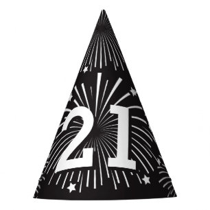 Chapéus de cone de papel para festa de aniversário