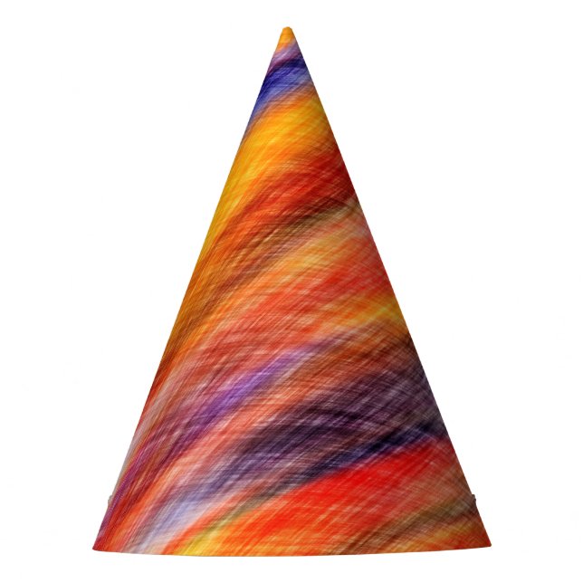 Chapéus de Festa Coloridos Abstratos (Frente)