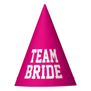 Chapéus de festa de casamento cor-de-rosa de neon