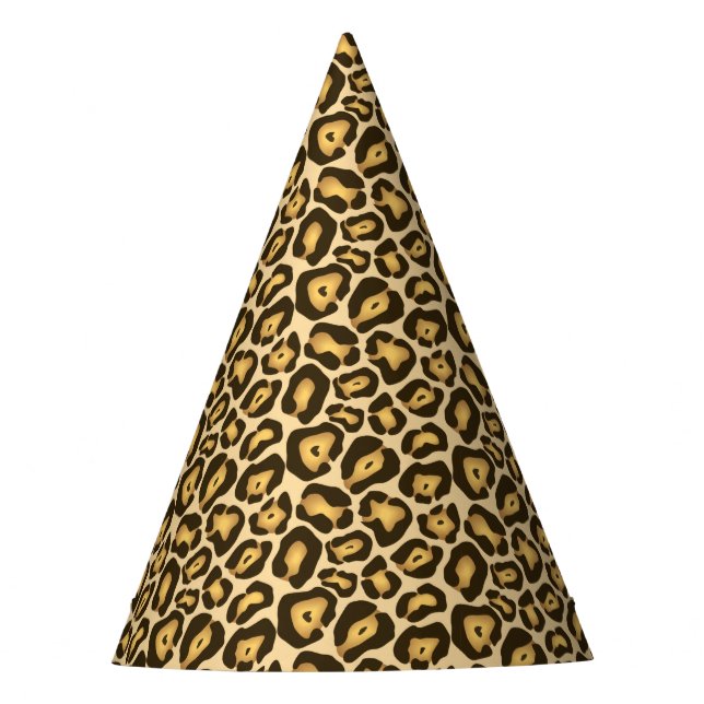 Chapéus de Impressão de Leopardo Chic (Frente)