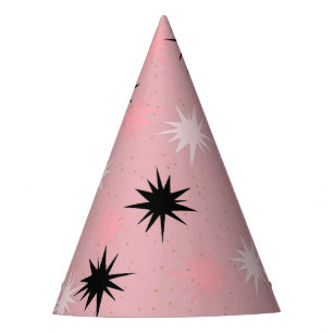 Chapéus do Partido de Starbursts Atômicos Rosa