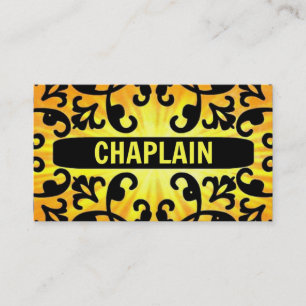 Chaplain Sunshine Damask Cartão de visita
