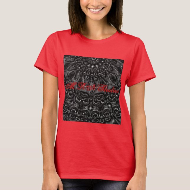 Charcoal Mandala  T-Shirt (Frente)