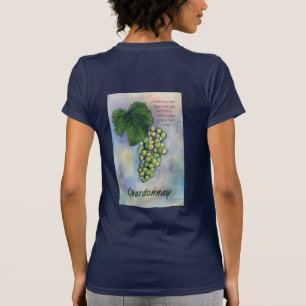 Chardonnay Wine Graphics & Description T-Shirt