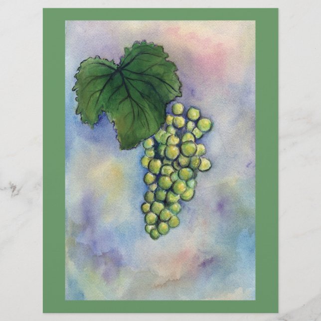 Chardonnay Wine Graphics Letterhead (Frente)