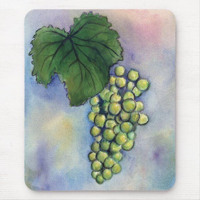 Chardonnay Wine Graphics Mousepad (Frente)