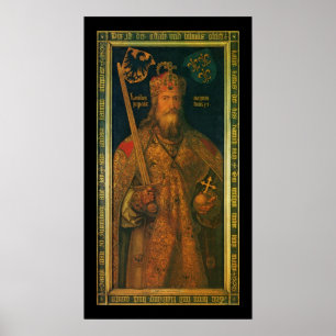 Charlemagne pelo impressão do poster de Dürer