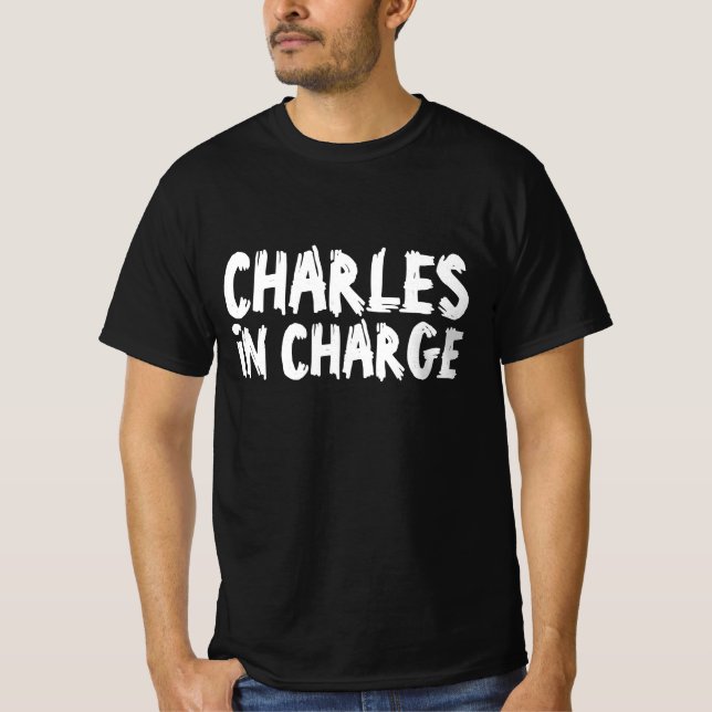 CHARLES IN CHARLES, BOSS T-SHIRTS (Frente)