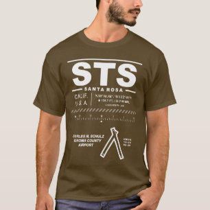 Charles M Schulz Sonoma County Airport STS T-Shirt