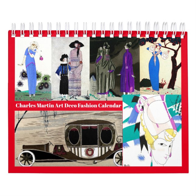 Charles Martin Art Deco Calendário da Moda (Capa)