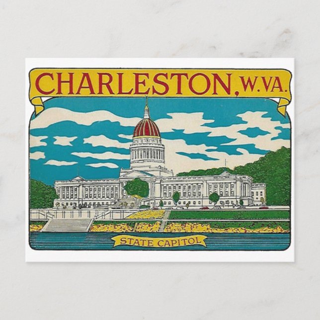 Charleston, cartão postal West Virginia (Frente)