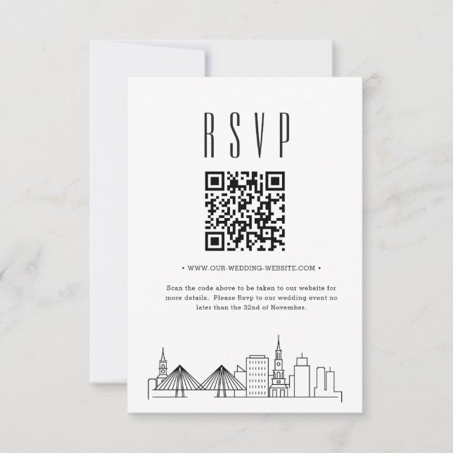 Charleston Wedding Código QR RSVP (Frente)