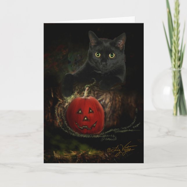 Charlie e seu cartão de abóbora mágico (Frente)