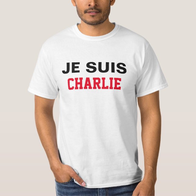Charlie Hebdo herdenking t-shirt (Frente)