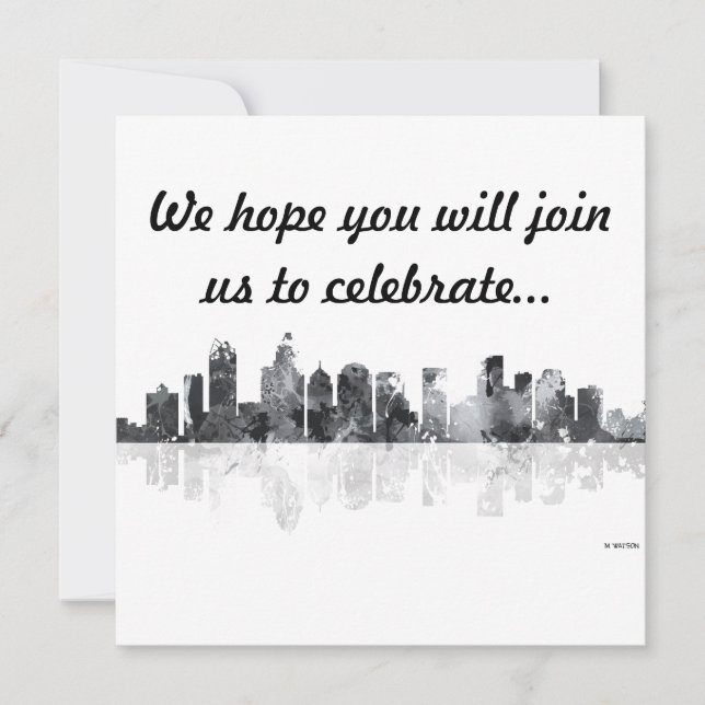 CHARLOTTE, CAROLINA DO NORTE - Convite (Frente)