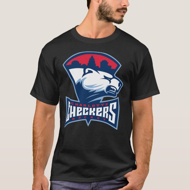 Charlotte Checkers Clássico T-Shirt (Frente)