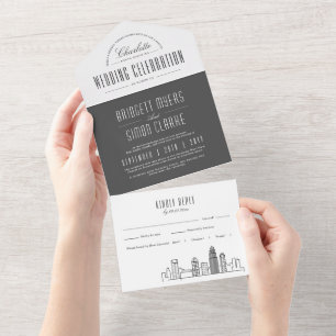 Charlotte Deco Skyline Casamento com Estilo de c