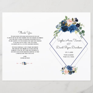 Charm Blue Blush Floral Blue Diamond