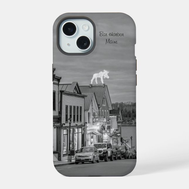 Charme Costeiro: Capinha de iPhone Bar Harbor Main (Verso)