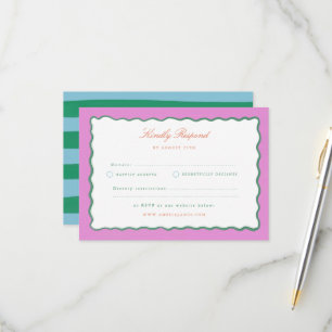Charme de Coquete Carta de Resposta Casamento Pint