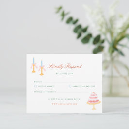 Charme de Coquete Convite de Casamento Pintado à M