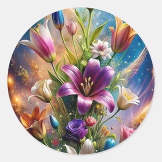 Charme Florido – Adesivos Estéticos de Design Flor