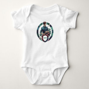 Charme Préppy Clássico Monograma de Polo Equestre