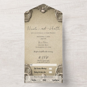 Charme Sulista Vintage Elegante de Noiva em Lona c