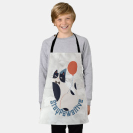 Charming Tuxedo Cat Stay Pawsitive Kids All-Over 
