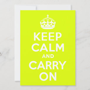 Chartreuse Mantenha a calma e continue