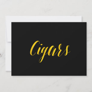 "Charutos" Faux Gold Foil Sinal de Casamento Chic