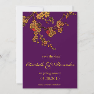 Chás de ouro - cartões salve a data