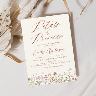 Chás de panela de flor selvagem e Prosecco