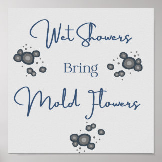 Chás Molhados Poster de Banheiro Engraçado