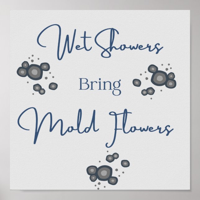 Chás Molhados Poster de Banheiro Engraçado (Frente)