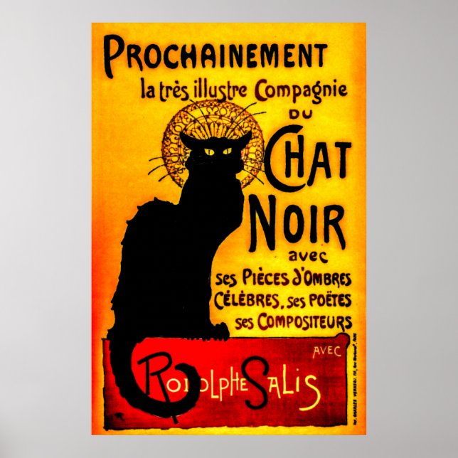 Chat Noir - Poster de Gato Negro (Frente)