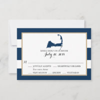 Chatham Cape Cod com coração | Menu RSVP de Casame