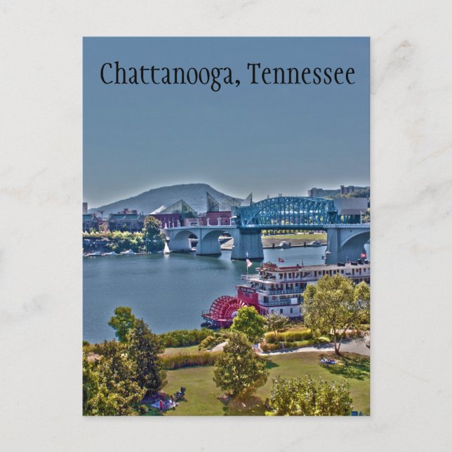 Chattanooga, cartão postal fotográfico do Tennesse (Frente)