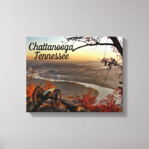 Chattanooga Tennessee do Monte Lookout Canvas