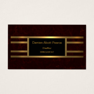 Chauffeur Vermelho Elegante Único