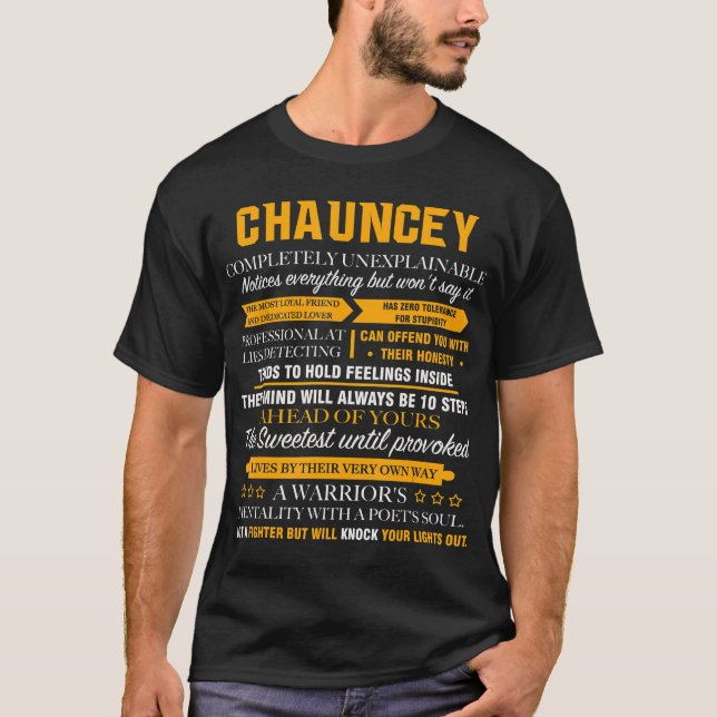 CHAUNCEY nome completo e inexplicável camisa pai (Frente)