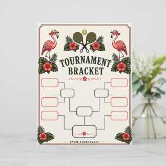 Chave do Torneio de Padel Retro Flamingo