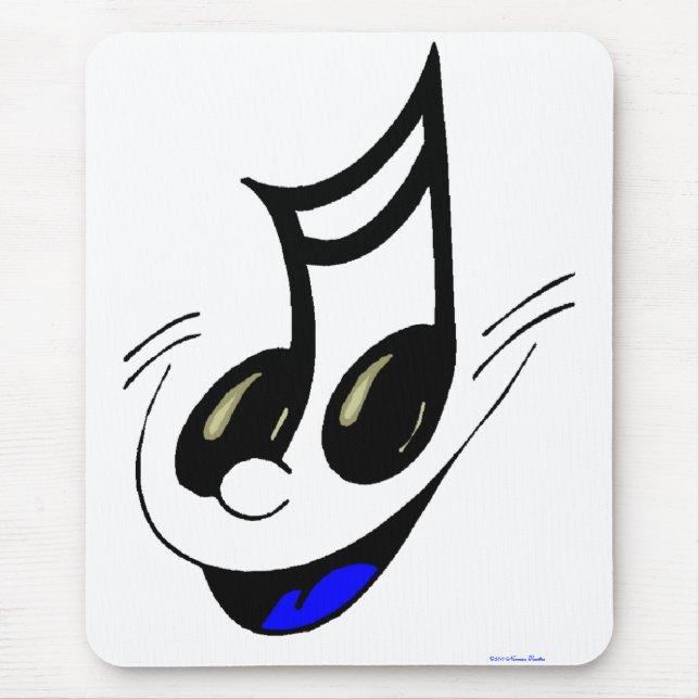 Chave feliz Mousepad da música (Frente)