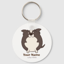 ボーダーコリー"ボダたま (ブラック)" <名前・電話番号>