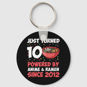 Chaveiro 10º aniversário Anime Kawaii Ramen de 10 anos
