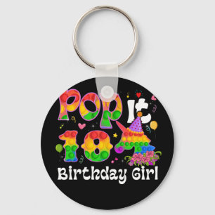 Chaveiro 10º Aniversário, Pop de Brinquedos de Fidget